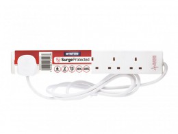 STATUS Surge Protected Extension Lead 240V 6-Gang 13A White 2m £10.95
